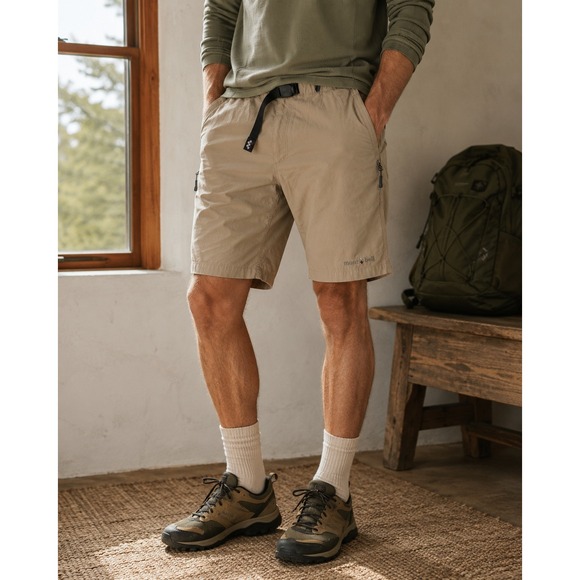 Montbell Other - Montbell Hiking Shorts Mens Medium Tan‎ Nylon Integrated Belt Gorpcore 11319